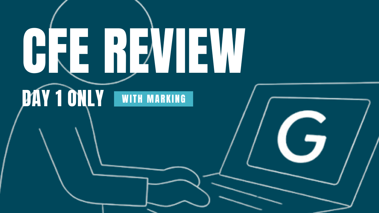 CPA CFE Day 1 review with marking and feedback for exam preparation