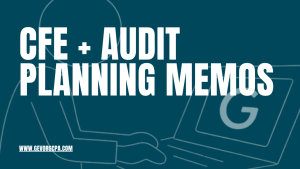 CFE and audit planning memos guide for CPAs - Gevorg CPA